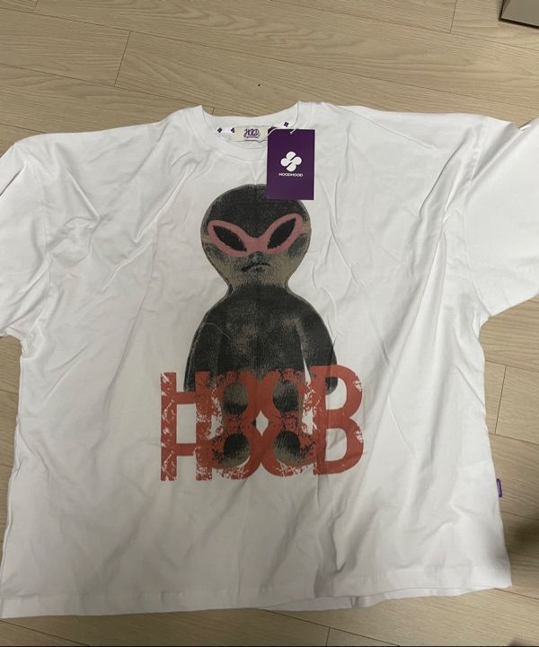 HOODHOOD ♥ Alien slogan overfit short sleeve t-shirt Alien Slogan Overfit Half Sleeve T-shirt - HOODHOOD | 60