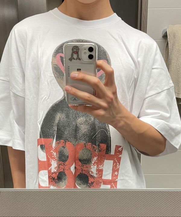 【HOODHOOD】Alien graphic overfit half sleeve T-shirt 追跡付 Alien graphic overfit half sleeve T-shirt - HOODHOOD | 60