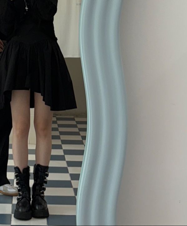 MUSINSA | KHAKIPOINT Flare Layered Mini Dress (black)