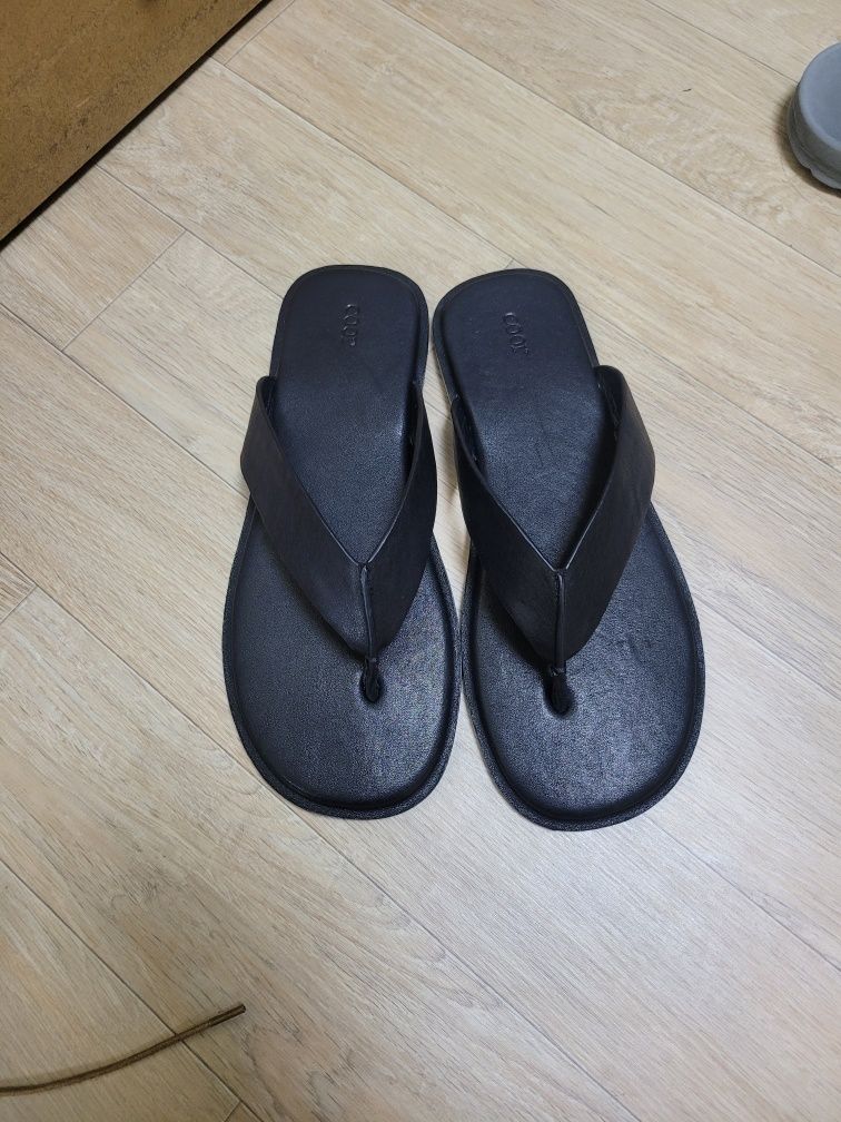 【COOR】Wide strap flat slide MUSINSA | COOR Wide Strap Flat Slide (Black)
