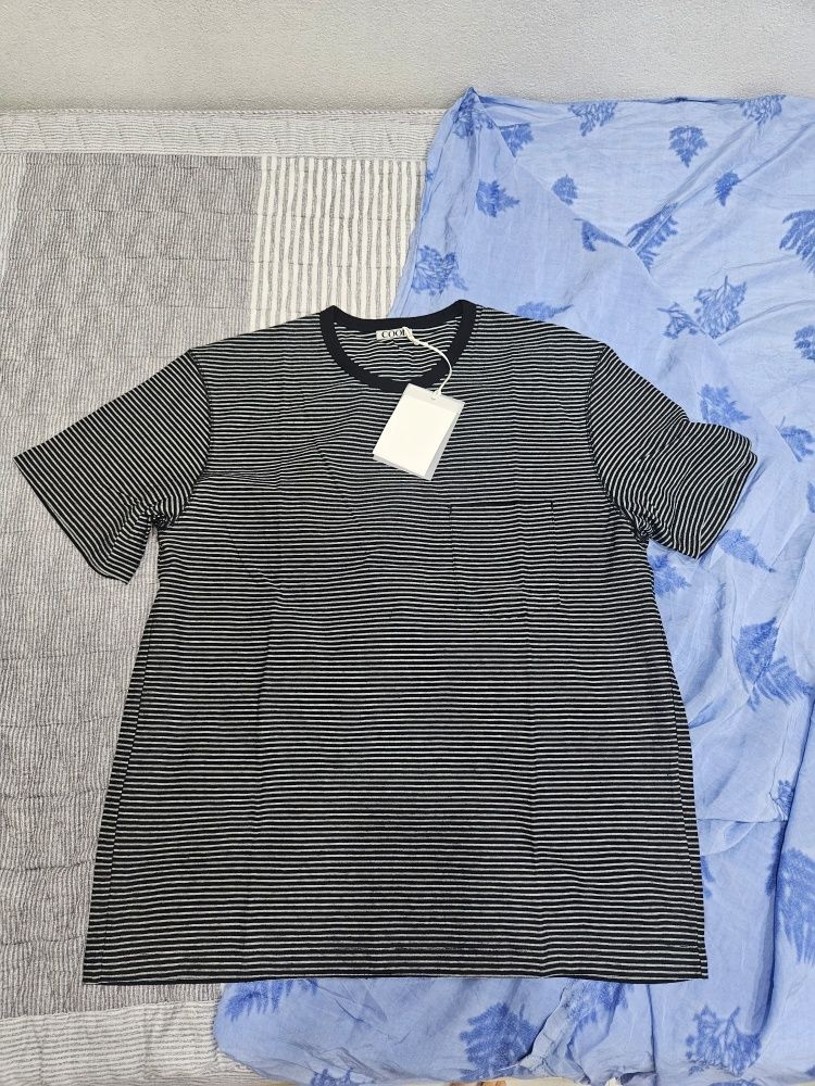 【COOR】 Cotton pinstripe t-shirt / 追跡付 MUSINSA公式 | COOR Cotton Pinstripe T-Shirt (Black)