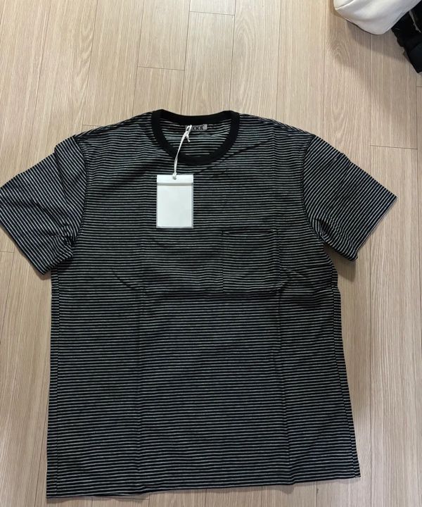 【COOR】 Cotton pinstripe t-shirt / 追跡付 MUSINSA公式 | COOR Cotton Pinstripe T-Shirt (Black)