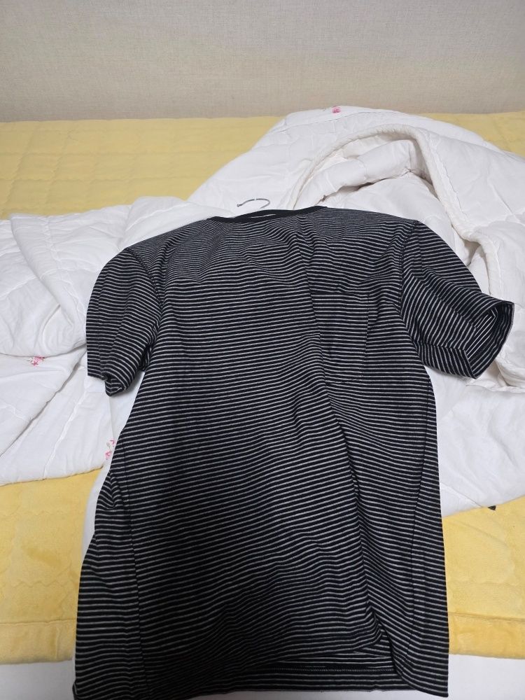 Tシャツ・カットソー COOR Cotton Pinstripe T-Shirt 5SH025 MUSINSA公式 | COOR Cotton Pinstripe T-Shirt (Black)
