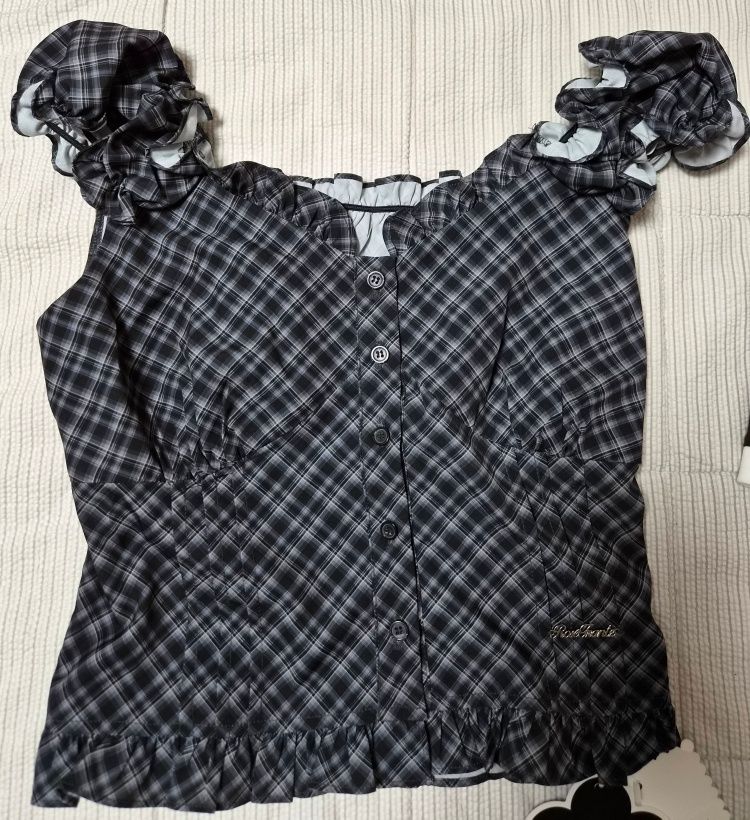 MUSINSA公式 | ROSEFRANTZ Frill Shirring Sleeveless [Black]