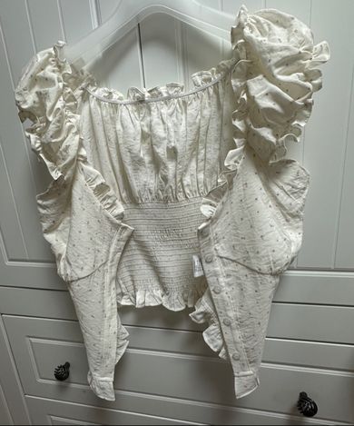 MUSINSA公式 | ROSÉ FRANTZ Frill Shirring Sleeveless [Flower]