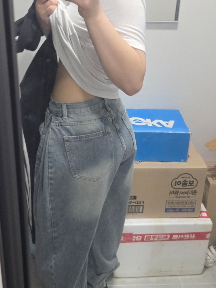MUSINSA公式 | MUCENT Penta Side Pintuck Denim Pants Unisex