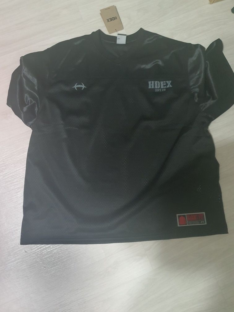 MUSINSA公式 | HDEX Core Rugby Overfit Short Sleeve (Black)