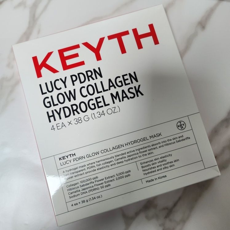 MUSINSA | KEYTH [NEW] Lucy PDRN Glow Collagen Hydrogel Mask 38g * 4 sheets