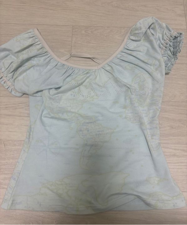 ★SCULPTOR★ Tourist Scoop Back Tee Baby Blue SC25S286BL MUSINSA | SCULPTOR Tourist Scoop Back Tee Baby Blue
