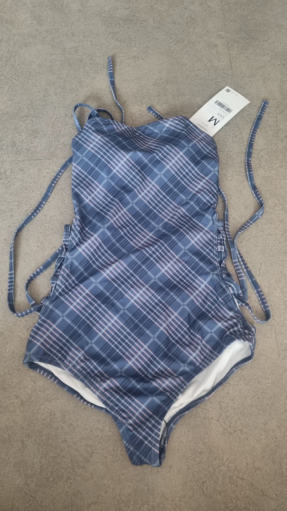 MUSINSA | ZEROPLANET Check Monokini [WHITE]