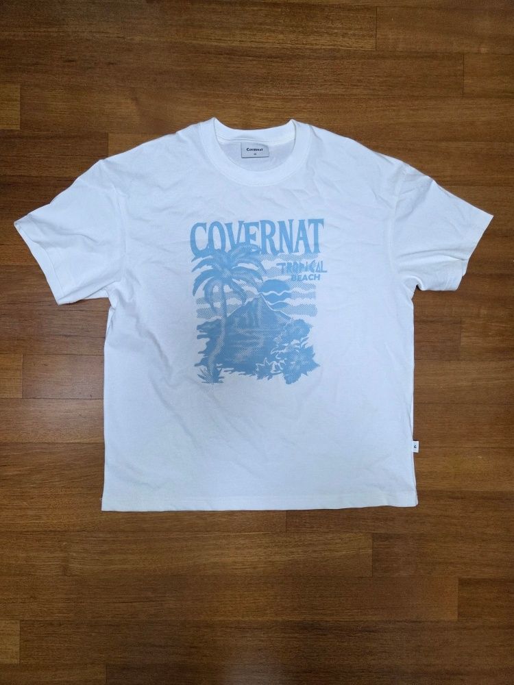 [COVERNAT] Tropical graphic t-shirt /追跡付 MUSINSA | COVERNAT Cool Cotton Sunset Tropical Graphic T