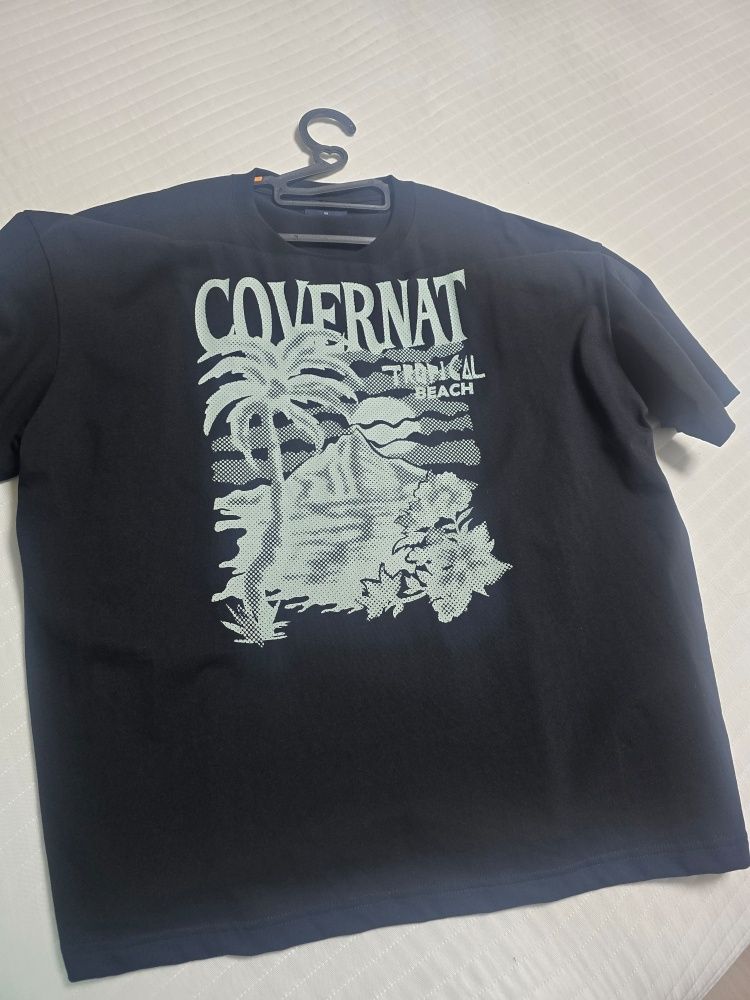 MUSINSA | COVERNAT Cool Cotton Sunset Tropical Graphic T