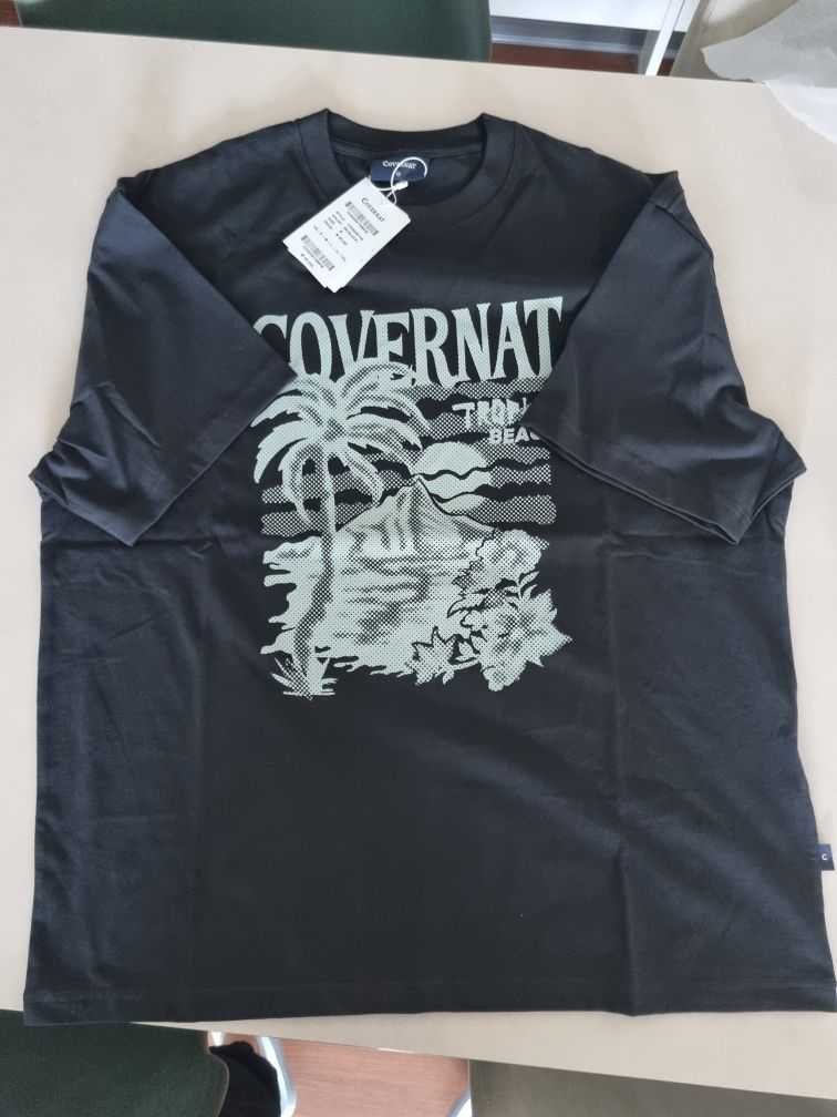 MUSINSA | COVERNAT Cool Cotton Sunset Tropical Graphic T