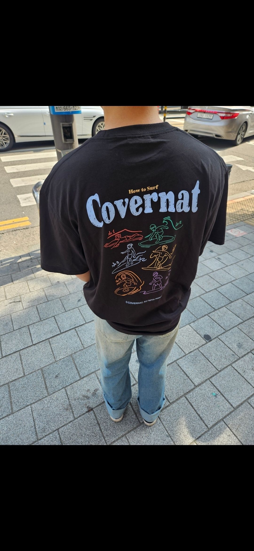 Tシャツ・カットソー COVERNAT Cool Cotton Surfing Motion Graphic T-Shirt 5SA267 COVERNAT Cool Cotton Surfing Motion Graphic T-Shirt 5SA267