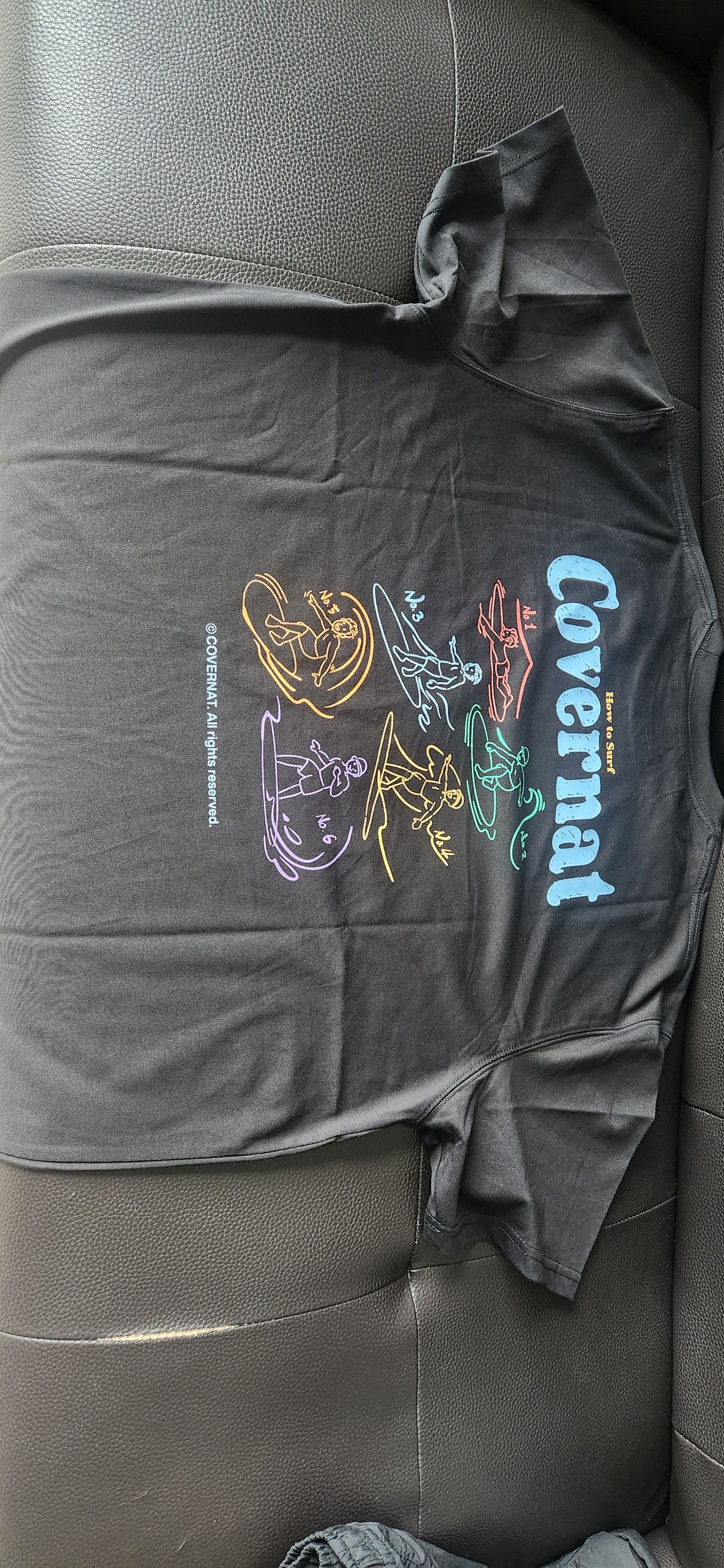 MUSINSA | COVERNAT Cool Cotton Surfing Motion Graphic T