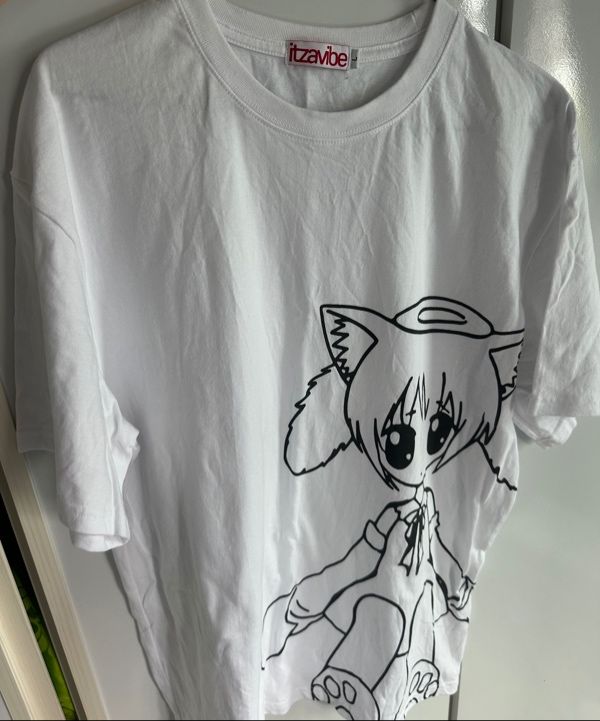 ★2025SS新作★ITZAVIBE★CAT GIRL T SHIRT MUSINSA公式 | ITZAVIBE CAT GIRL T SHIRT - BLACK