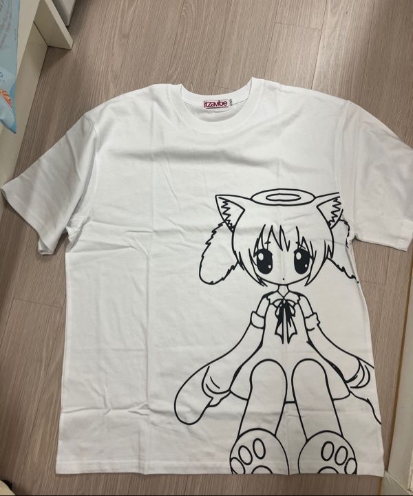 MUSINSA公式 | ITZAVIBE CAT GIRL T SHIRT - BLACK