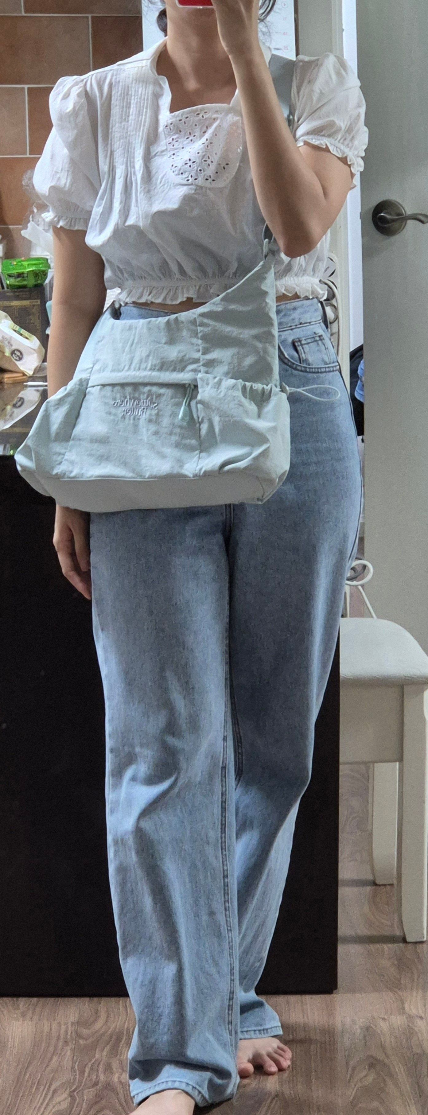 MUSINSA | SOMEWHEREBUTTER PP String Cross Bag - 3Color