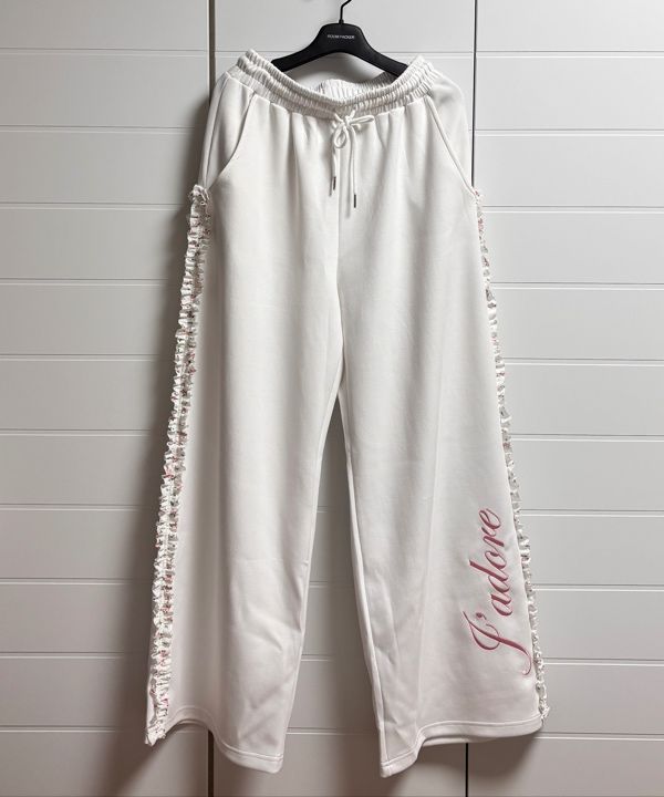MUSINSA公式 | LARTIGENT L17 FRILL TRACK PANTS(2COLOR)