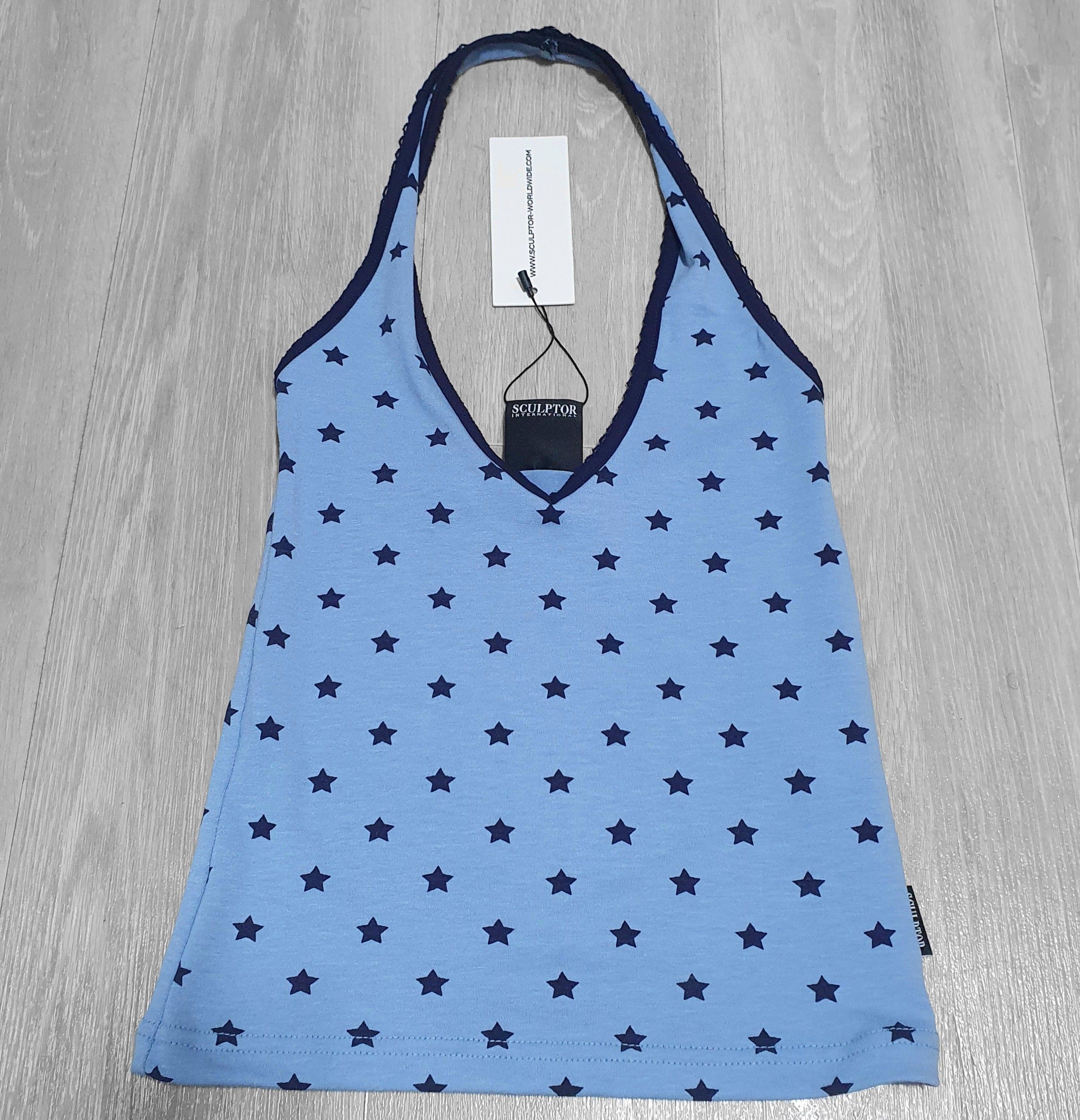 ★SCULPTOR★ Star Halter Top Pale Gray SC25S280GY MUSINSA | SCULPTOR Star Halter Top Pale Gray