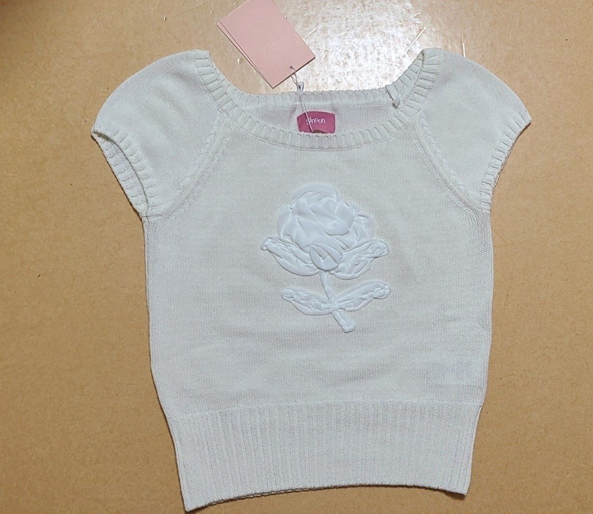 【Sinoon】 Flower Raglan Knit 2色 MUSINSA | SINOON Flower Raglan Knit (Cream)