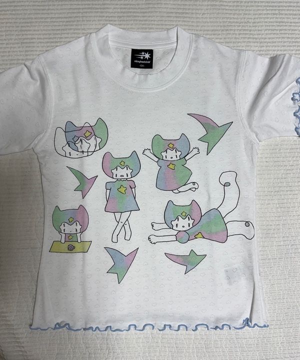 Tシャツ・カットソー [NICEGHOSTCLUB]MIMICHAN STARDUST FFOME TEE_WHITE(NG2FMFT59 MUSINSA | NICE GHOST CLUB MIMICHAN STARDUST FFOME TEE_WHITE
