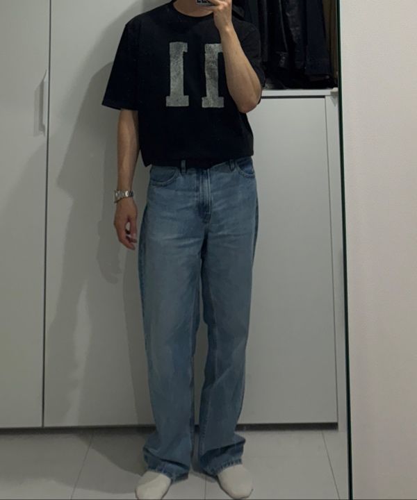 MUSINSA | PARTIMENTO 11 Crack Tee Black