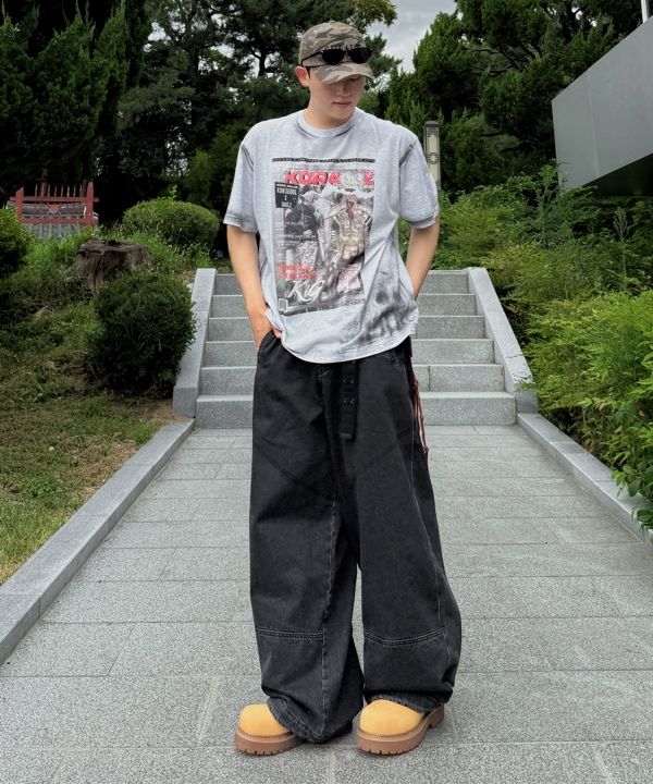 ★GRAILZ★ GRAILZ X KOIN SEOUL MAGAZINE TSHIRTS MELANGE GREY MUSINSA | GRAILZ [GRAILZ x KOIN SEOUL] MAGAZINE T-SHIRTS