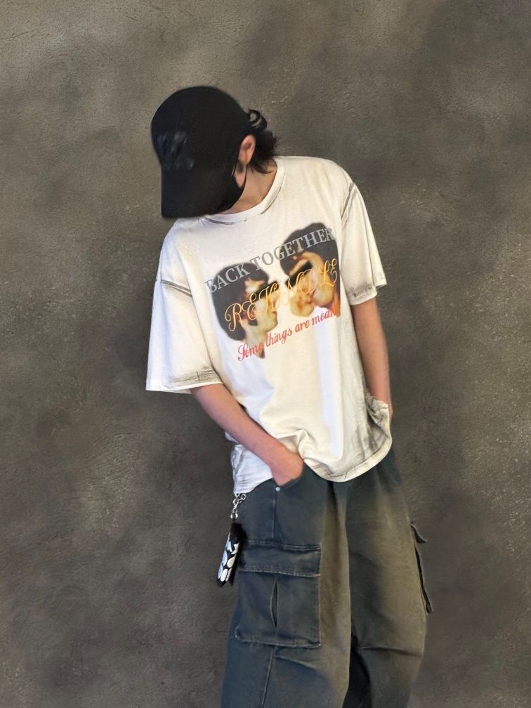 MUSINSA | GRAILZ [GRAILZ x KOIN SEOUL] REKINDLE T-SHIRTS [WHITE]