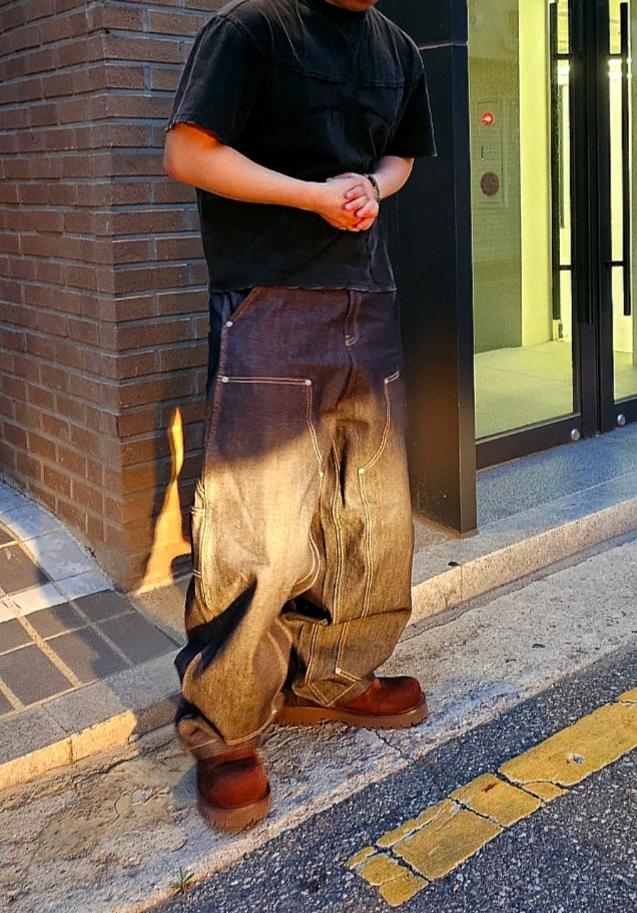 ★ GRAILZ ★ 2025 SS 新作 ★ CARPENTER RAW DENIM PANTS ★ KOIN SEOUL X GRAILZ] CARPENTER RAW DENIM PANTS @koinseoul X