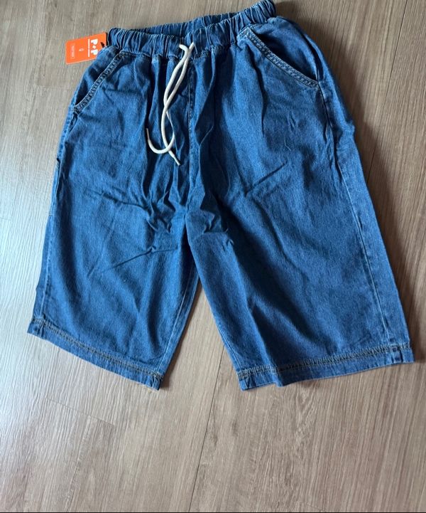 【BAON】[unisex] Patch Carpender Banding Bermuda Denim PT MUSINSA | PHILIPPAKER JC Carpenter Bermuda Banding Denim