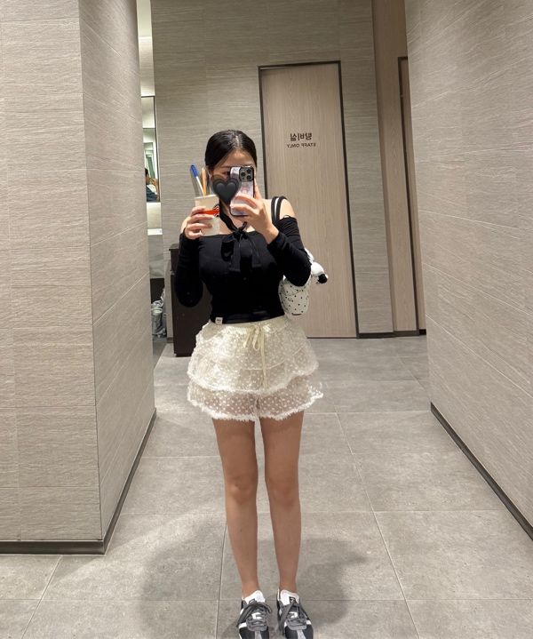 MUSINSA | HIGH SCHOOL DISCO Angel Dot Tutu Tiered Skirt