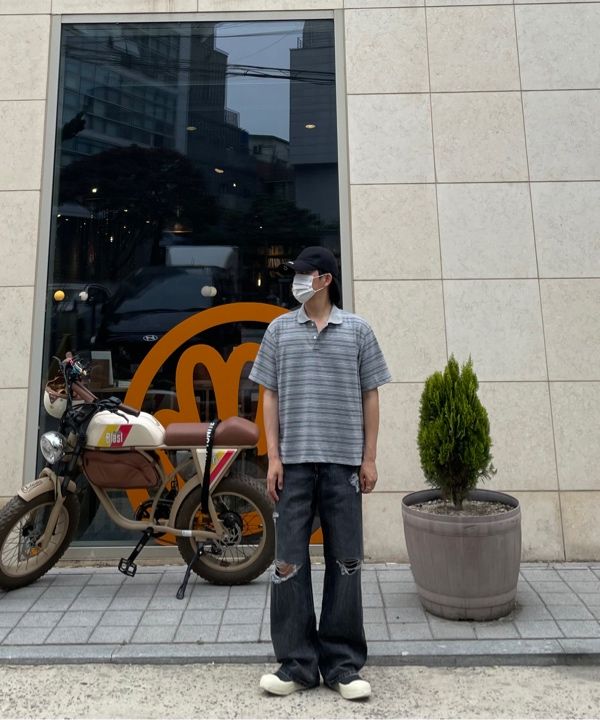デニム・ジーパン DNSR Signature Destroyed Denim Pants 5SH168 MUSINSA | DNSR Signature Destroyed Denim Pants Black