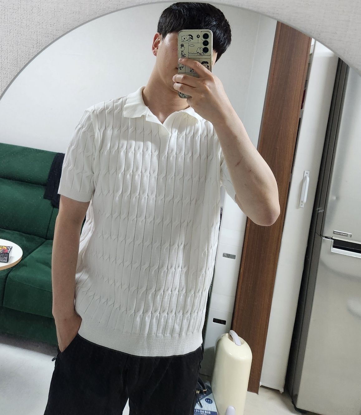トップス NODUSix Cable Collar Short Sleeve Knit NODUSix Cable Collar Short Sleeve Knit - メルカリ