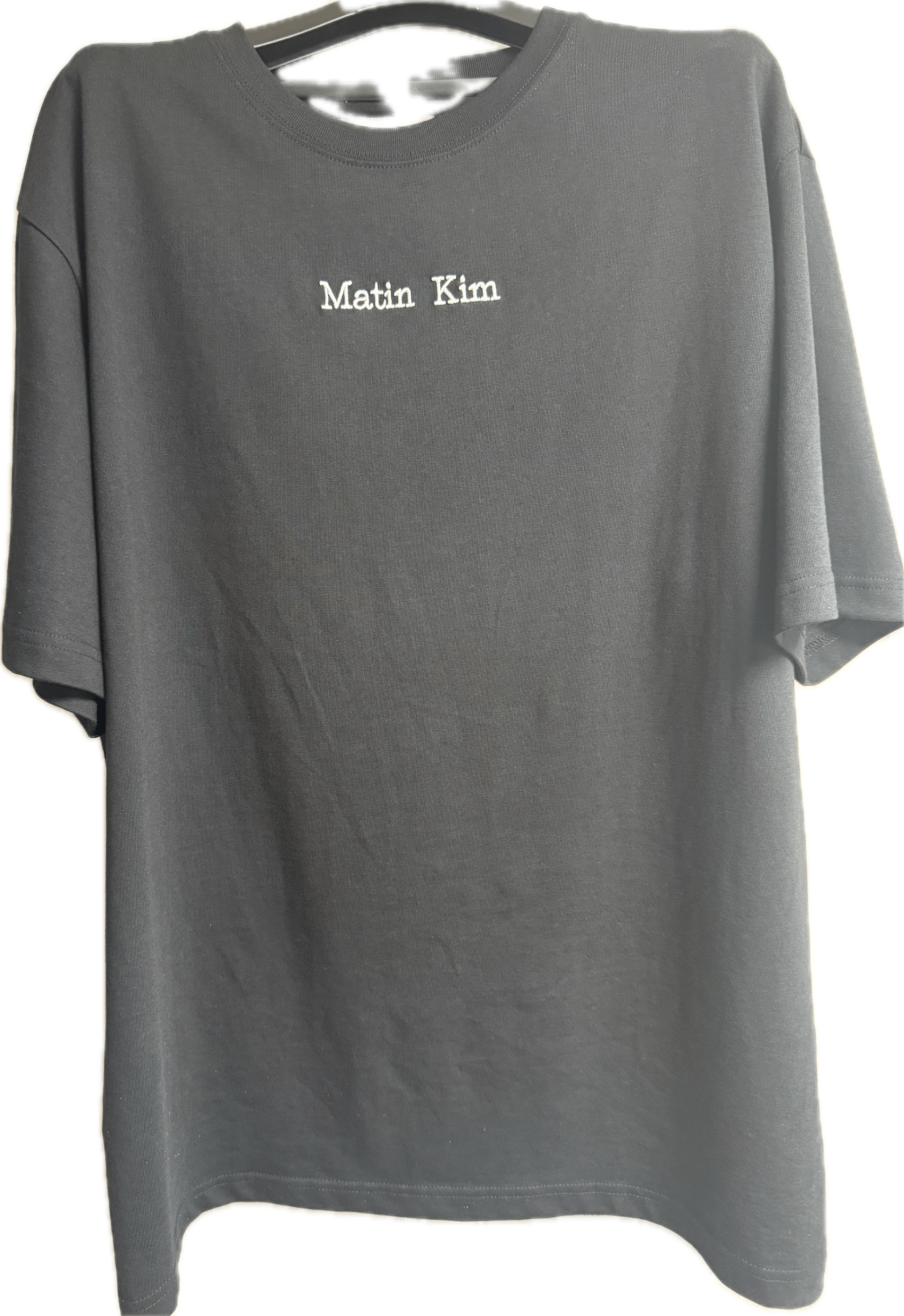 ★MATIN KIM★MATIN EMBROIDERY LOGO TOP★ Matin Kim Matin Embroidery Logo Top In White | Basic Tees