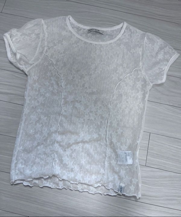 [FANCY CLUB] Tシャツ 半袖 WAVE PUFF LACE TEE (2color) FANCY CLUB】Wave Puff Lace Tee | OUR BRAND,FANCY CLUB