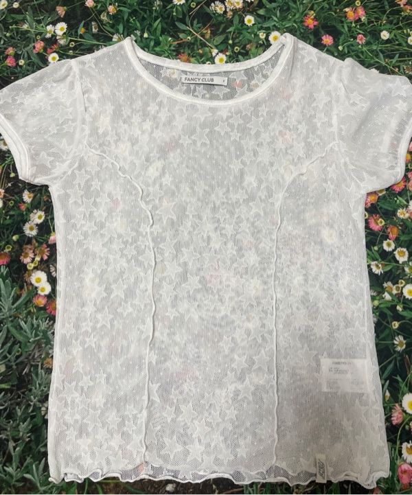[FANCY CLUB] WAVE PUFF LACE TEE /追跡付 FANCY CLUB】Wave Puff Lace Tee | OUR BRAND,FANCY CLUB