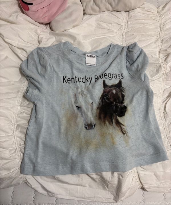 Tシャツ・カットソー [SCULPTOR] Kentucky Stud Baby Tee Baby Blue SC25S263BL Tシャツ・カットソー [SCULPTOR] Kentucky Stud Baby Tee Baby
