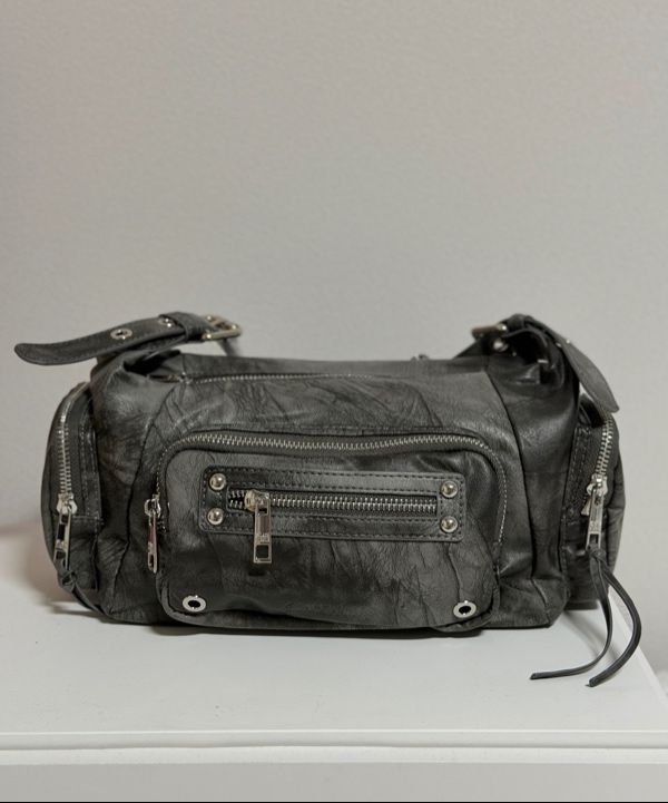 MUSINSA | BLACK PURPLE Marco Bag_DUSTY GRAY