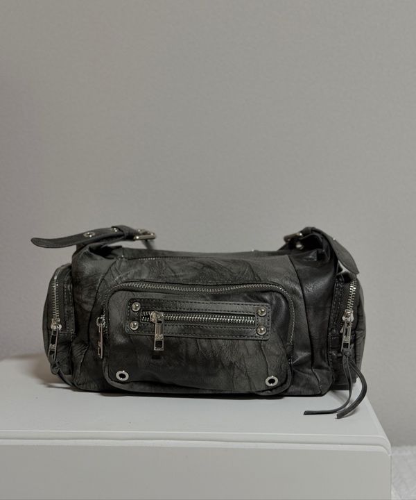 MUSINSA | BLACK PURPLE Marco Bag_DUSTY GRAY