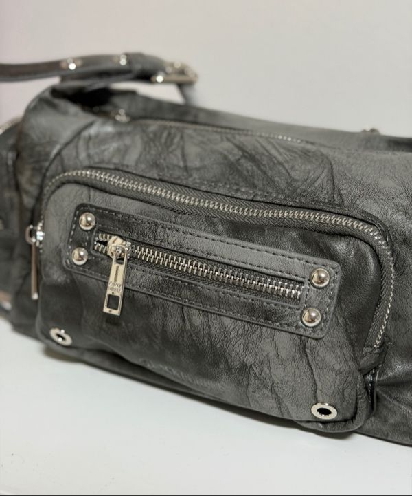 MUSINSA | BLACK PURPLE Marco Bag_DUSTY GRAY