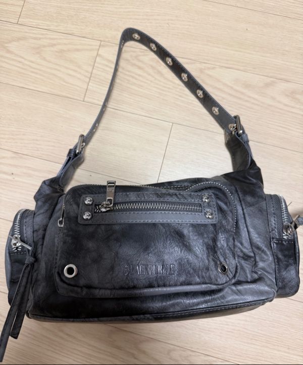 MUSINSA | BLACK PURPLE Marco Bag_DUSTY GRAY