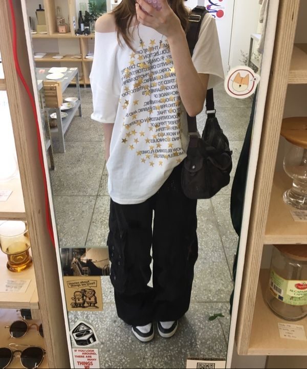 MUSINSA | AAKAM 98 Knee Pin-Tuck Contrast Cargo Pants (Black)