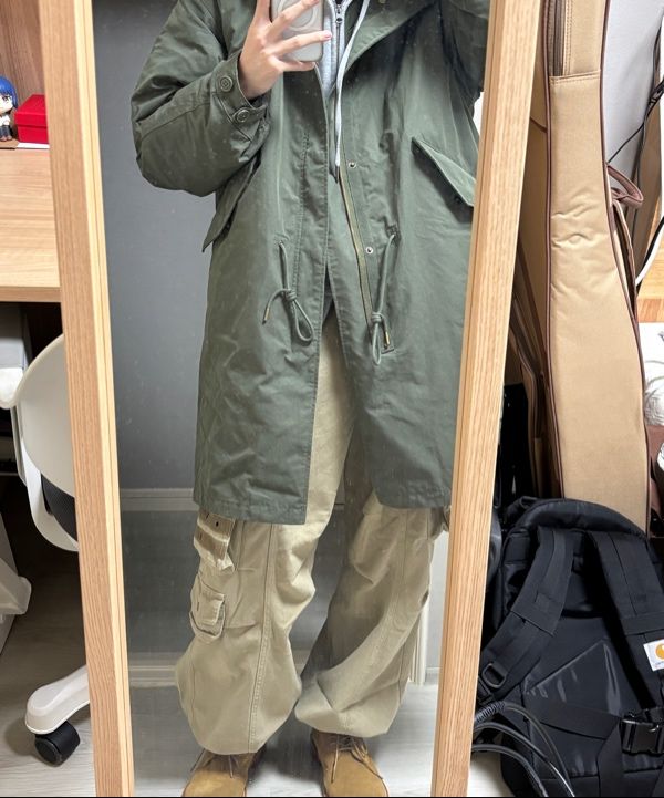 韓国　AAKAM 98 Knee Cargo Pants MUSINSA | AAKAM 98 Knee Pin-Tuck Contrast Cargo Pants (Black)