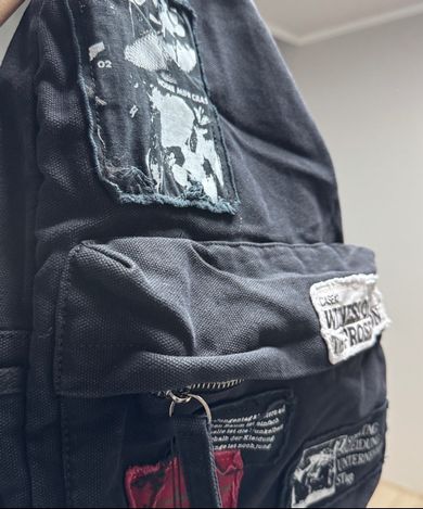 公式 SUNDAYOFFCLUB VTG Patches Backpack - Washed Black