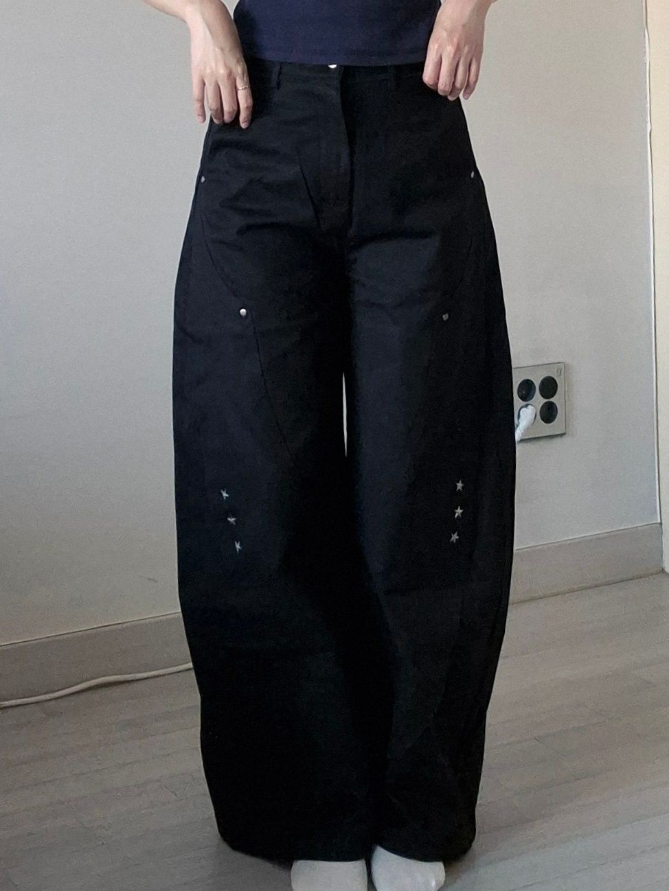【ROUGHNECK】DESTROYED WIDE PANTS MUSINSA | ROUGHNECK Destroyed Wide Pants Black