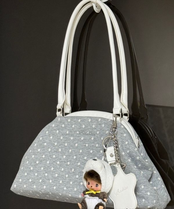 ●Bad Blue● Dot Cozy Dumpling Bag (Gray) MUSINSA | BADBLUE Dot Cozy Dumpling Bag Gray