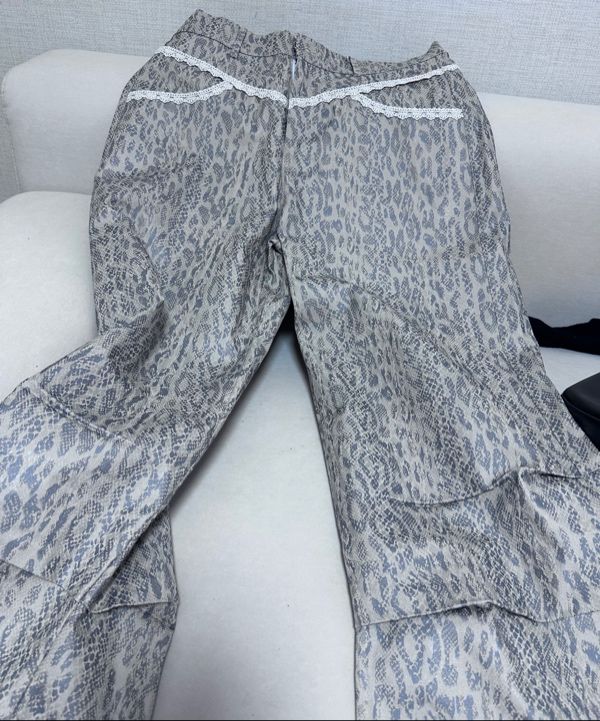 MUSINSA | SETUPEXE PYTHON LACE PANTS / BEIGE