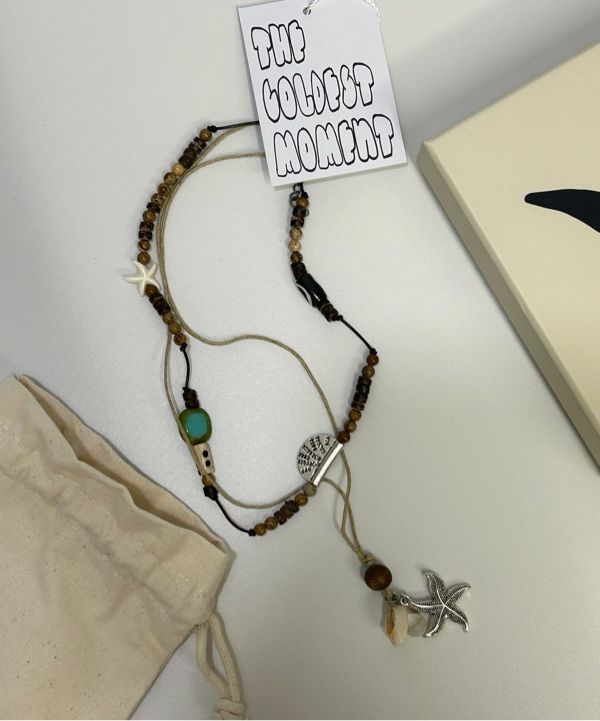 ★2025SS新作★THE COLDEST MOMENT★TCM shell layered necklace MUSINSA | THE COLDEST MOMENT TCM shell layered necklace (brown)