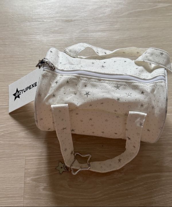 ★SETUP-EXE★TINY STAR TOTE BAG / WHITE★正規品/韓国送料込 MUSINSA公式 | SETUPEXE TINY STAR TOTE BAG / WHITE